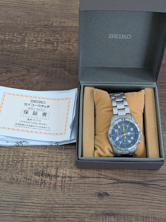 SEIKO SBTR009 Quartz Men's Watch — Japanese