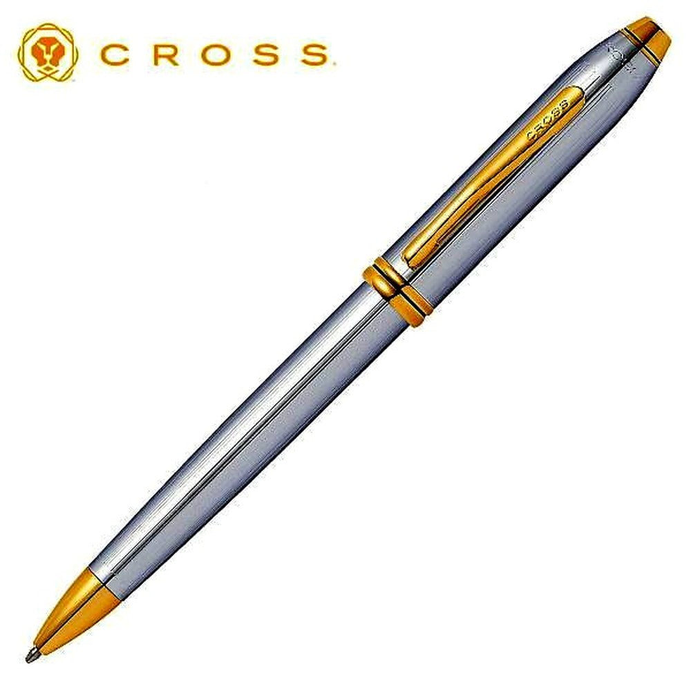 Cross Townsend Collection Updeit Medalist 502TW ballpoint pen with silver finish and black grip