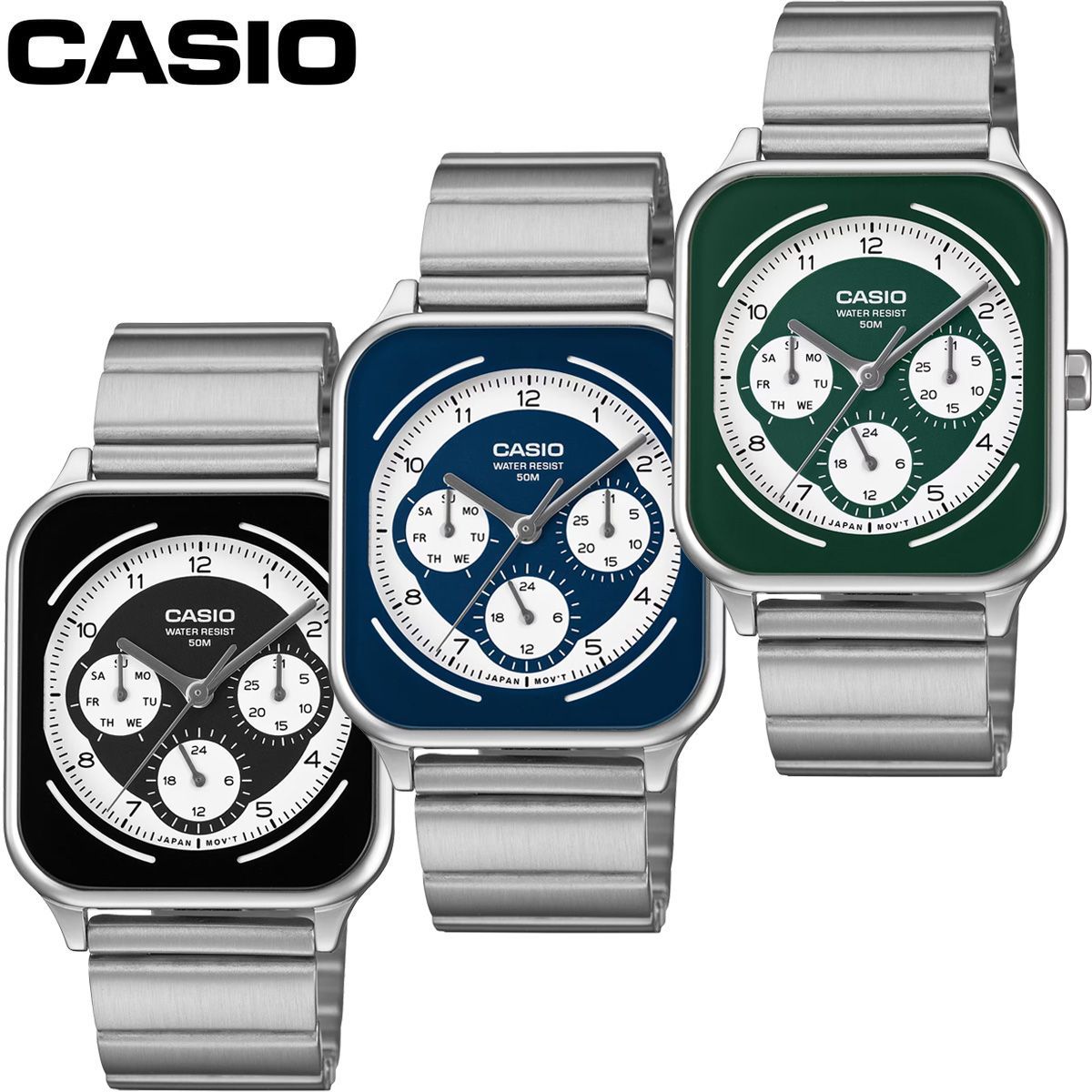 CASIO MTP-M307D Quartz Men's Watch — Japanese