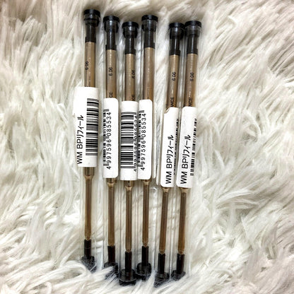 Set of 6 Waterman ballpoint pen refills in blue ink for standard ballpoint pens