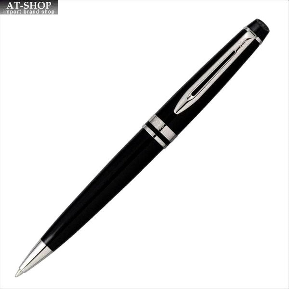WATERMAN Expert Essential Black CT pen with black barrel and chrome trim, length 142mm