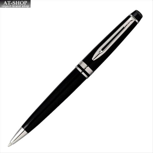 WATERMAN Expert Essential Black CT pen with black barrel and chrome trim, length 142mm
