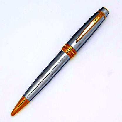 Bailey Medalist silver and gold ballpoint pen model NAT0452-6 with revolving mechanism and original box