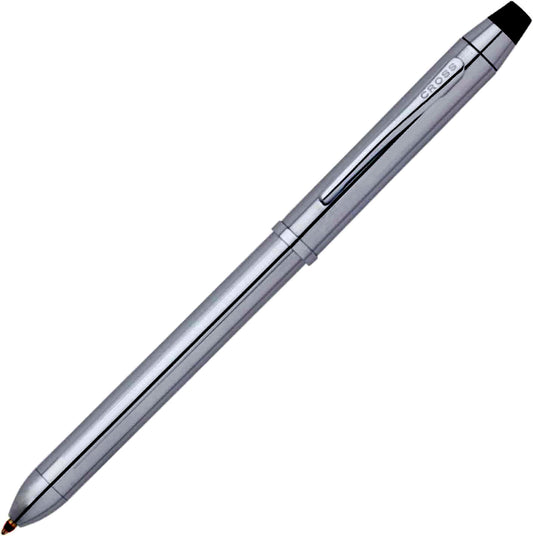 Cross Texree Re-nyu-al multi-function pen in chrome with ballpoint, pencil, and stylus parts