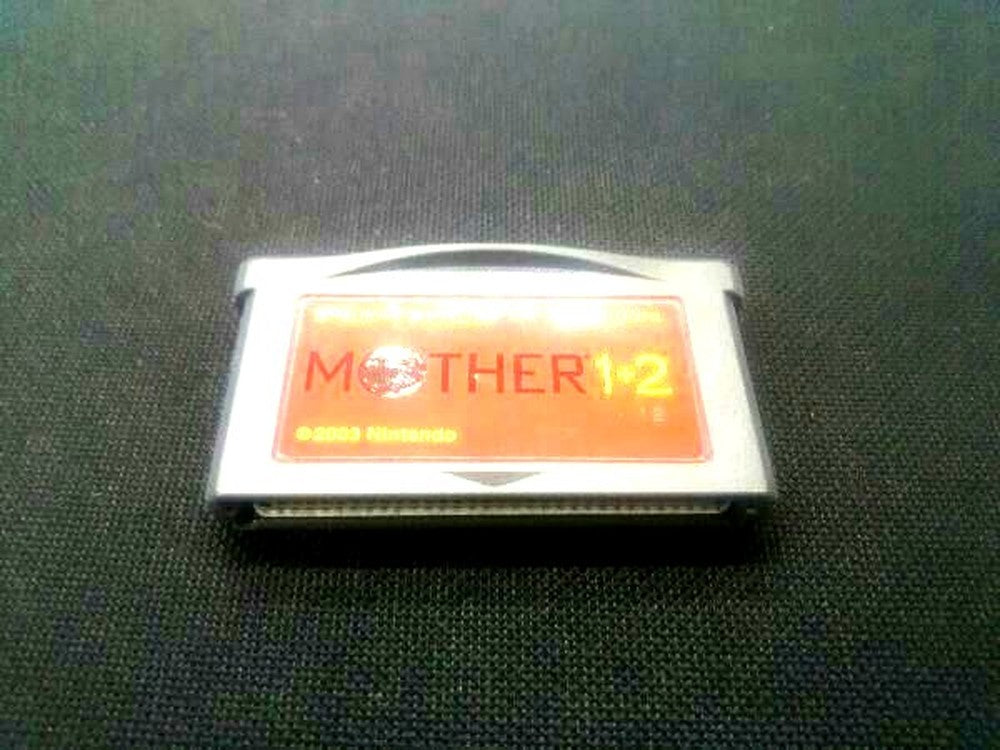 Soft only MOTHER1+2 game package showing box art of classic RPG game collection