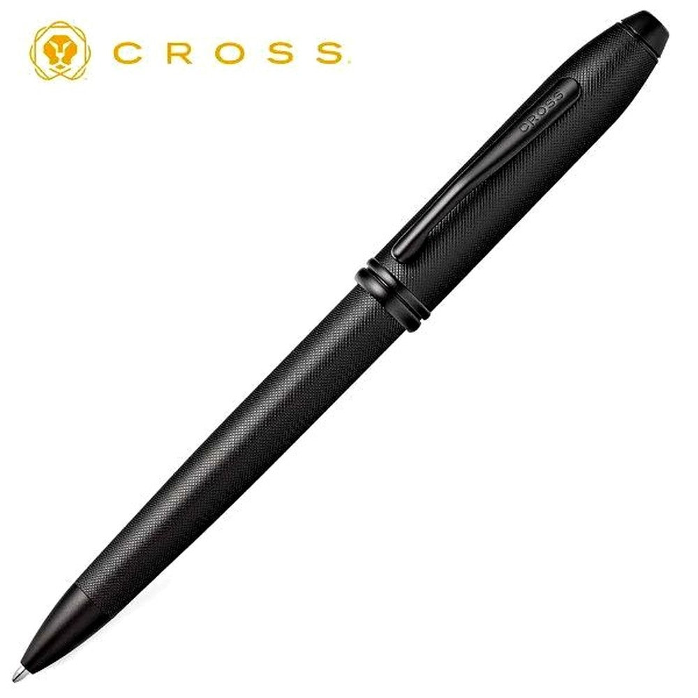 CROSS Townsend Kuro Midnight Black oil-based ballpoint pen with twist mechanism and black medium refill