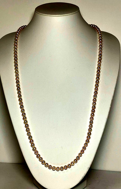 Akoya pearl Tenyo Class long necklace with 6.5-7.0mm pearls measuring 80cm