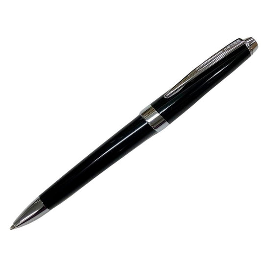 Cross Aventura ballpoint pen AT0152-1 twist style in black resin and brass with box and pamphlet