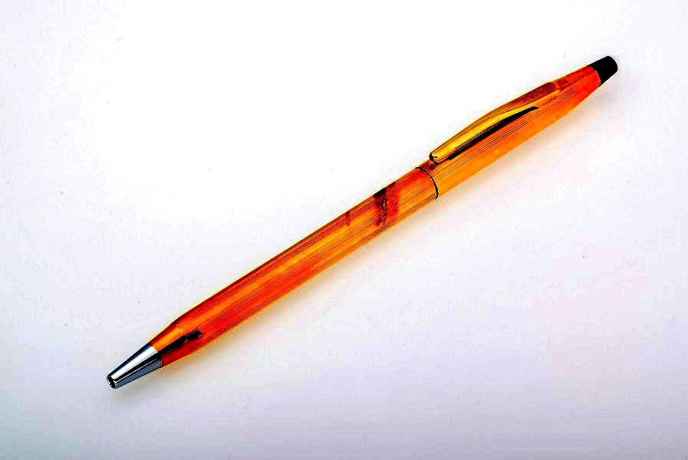 Cross Century Series 14k gold plated ballpoint pen and keyring set model B8-130 with box from Japan import