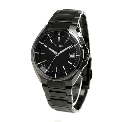 Citizen ATESSA men's watch CB3015-53E with black dial and dark gray super titanium band