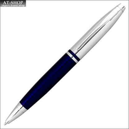 Kuro CROSS Karei Blue ballpoint pen AT0112-3 with twist mechanism, 134mm length, 12mm diameter