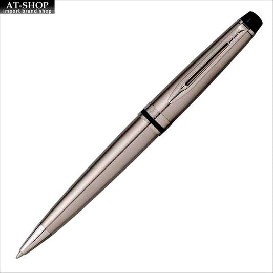 Waterman Expert Essential Metallic CT Ballpoint Pen with silver trim and metallic finish, 142mm length