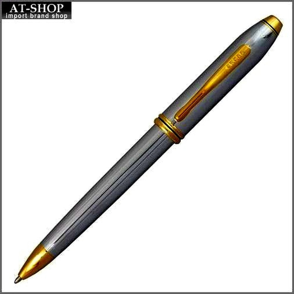 Cross Townsend Update Medalist 502TW ballpoint pen with silver finish and black grip, length 145.7 mm