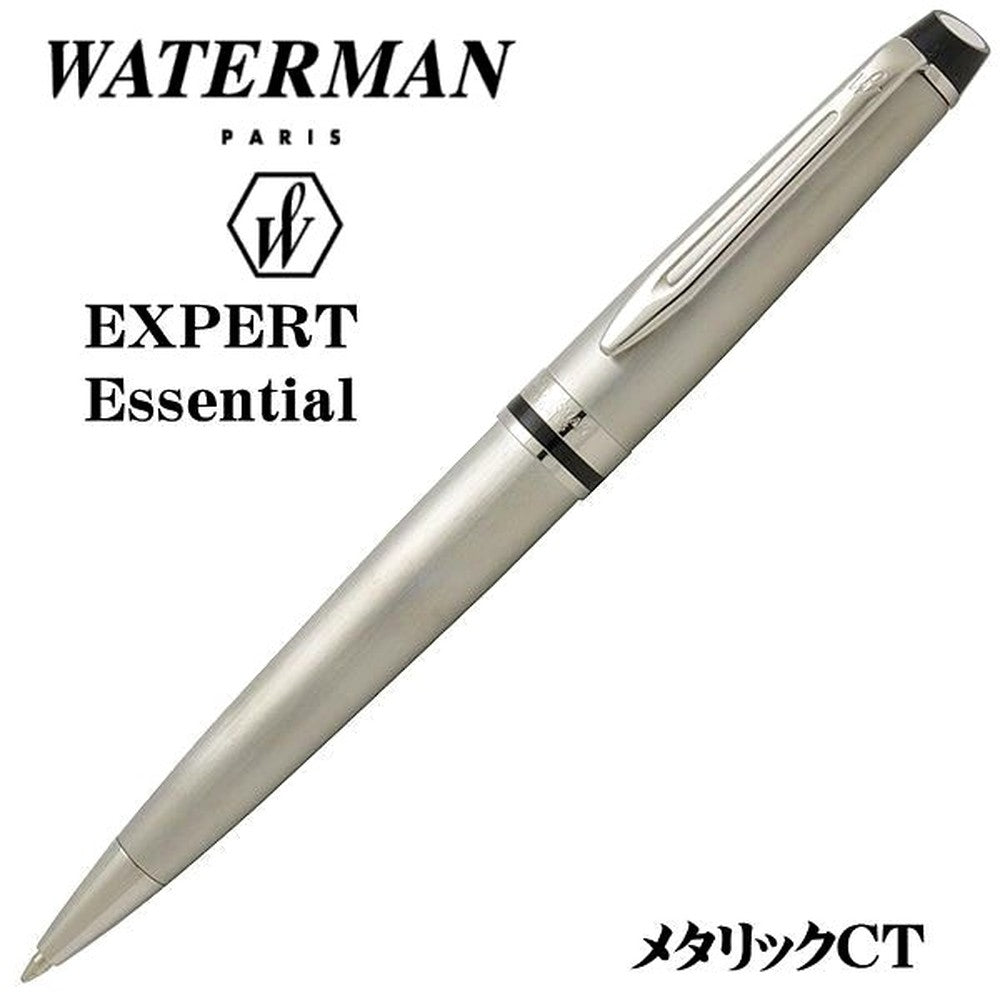 Waterman Expert Essential Metallic CT ballpoint pen with twist mechanism in metallic finish