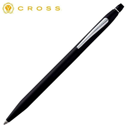 CROSS Click Pen in Midnight Blue with click mechanism and black ink, 139mm length, oil-based ballpoint pen