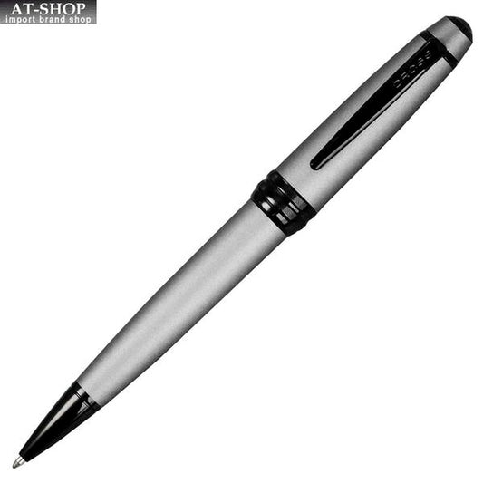 CROSS Bailey AT0452-20 ballpoint pen in matte gray lacquer with brass and black PVD accents