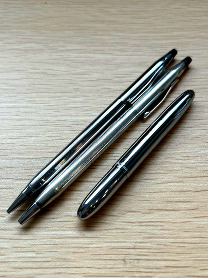 Fisher Cross and Space Pen 3-piece set including Cross ballpoint pen, mechanical pencil, and Fisher Space Pen