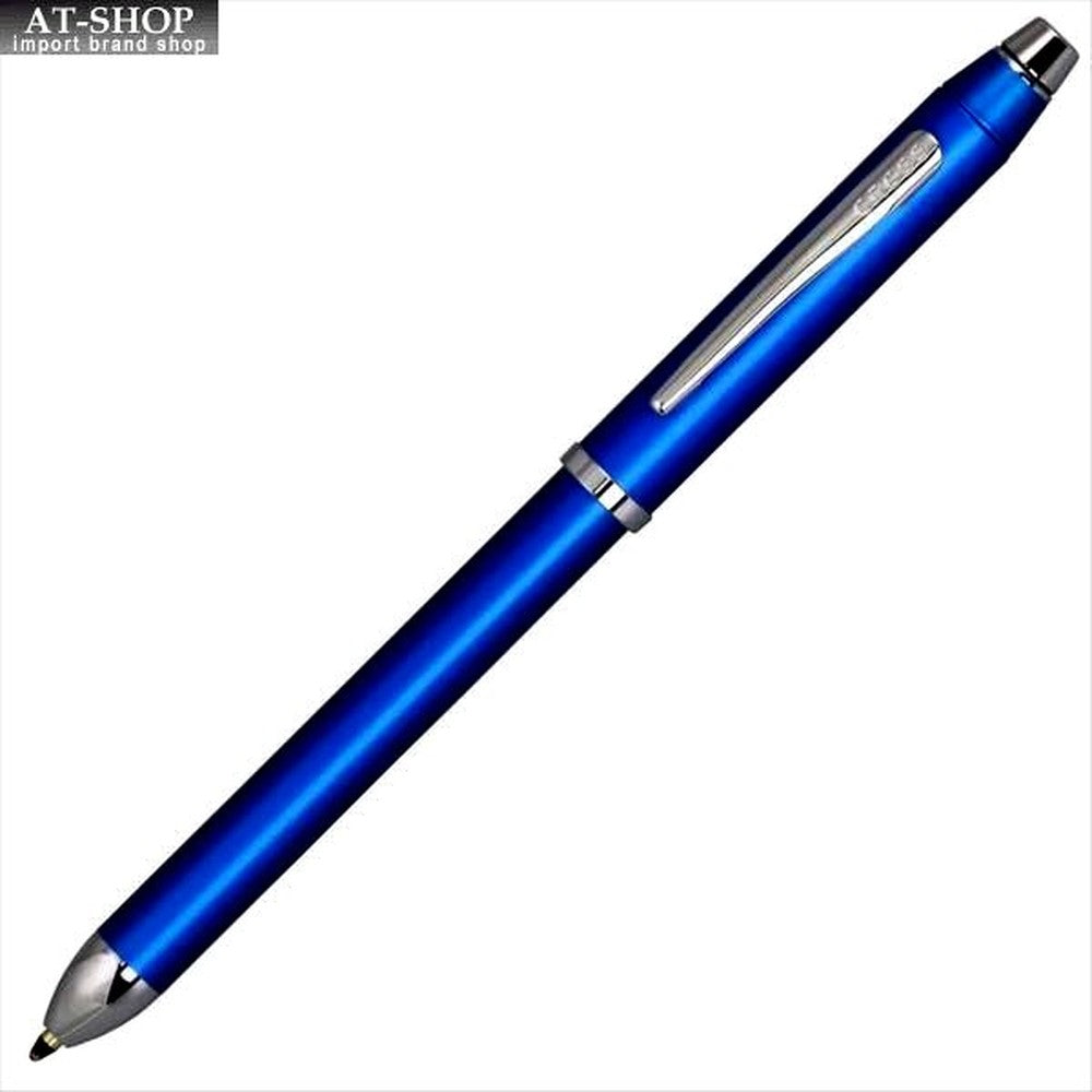 Cross Texree NAT0090-8ST metallic blue ballpoint pens with black and red ink plus 0.5mm mechanical pencil