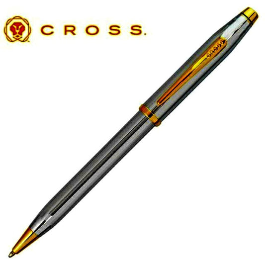 CROSS Century 3302WG Medalist Ballpoint Pen with silver finish and elegant design, 141mm length