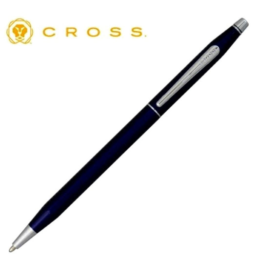 CROSS Classic Century AT0082-112 translucent blue lacquer ballpoint pen with twist mechanism and medium tip