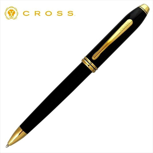 CROSS Townsend Collection black lacquer ballpoint pen 572TW with twist mechanism and 0.5mm tip