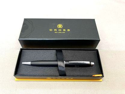 Cross Ballpoint Pen in black with sleek design and silver accents