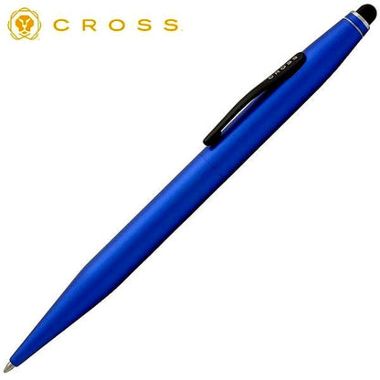 Cross Ballpoint Pen Tech Two in Metallic Blue with Stylus, 136mm length, 11mm diameter