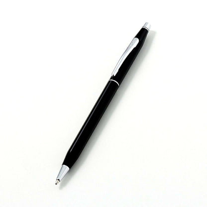 Cross Classic Century black lacquer ballpoint pen model AT0082-77 with silver details and twist mechanism