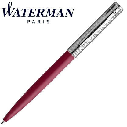 Waterman Allure Deluxe Pink CT ballpoint pen with stainless steel lacquer finish and pink body