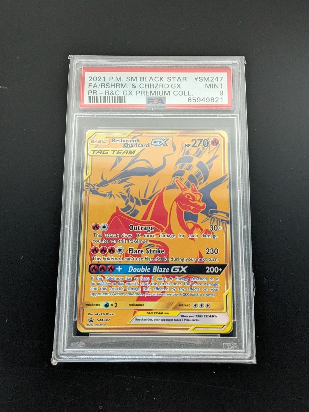 PSA 9 Pokemon Charizard GX — English