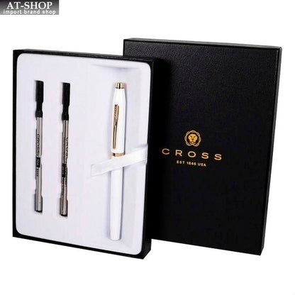 Cross Century II Select Tip Rollerball pen in pearl white lacquer with gift box and two refills