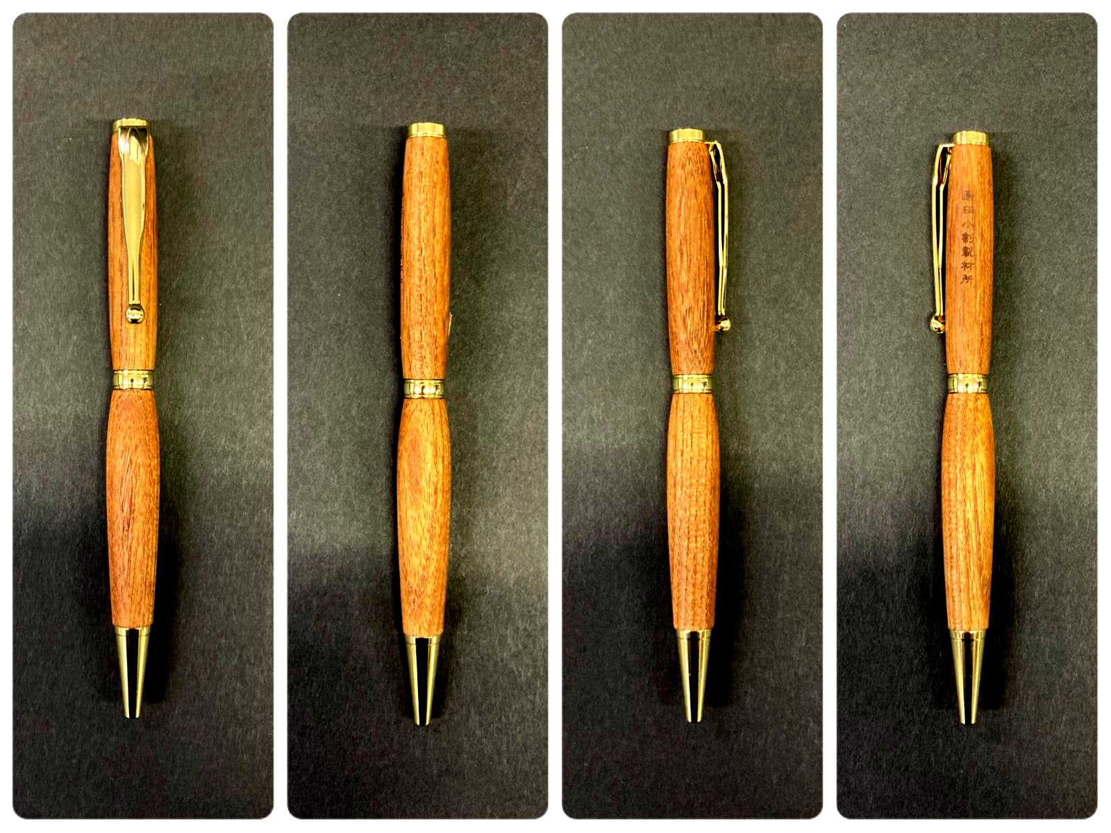 Shimada Kowari Enju wooden ballpoint pen with refill, 13 cm, made from Enju wood, Japan import