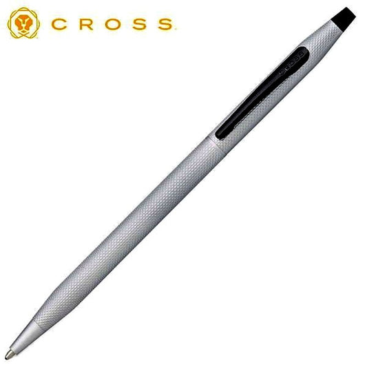 Cross Classic Century Brushed Chrome ballpoint pen with brushed metal finish and sleek design