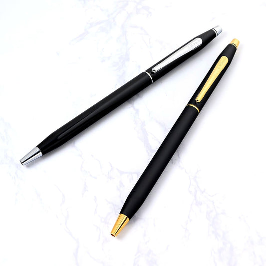 Cross Classic Century Ballpoint Pen Model NAT0082-77 with black lacquer finish and twist mechanism