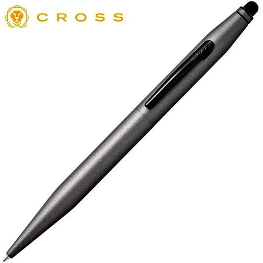Cross Ballpoint Pen with Tech2 Stylus Parts NAT0652-14 in black with silver accents