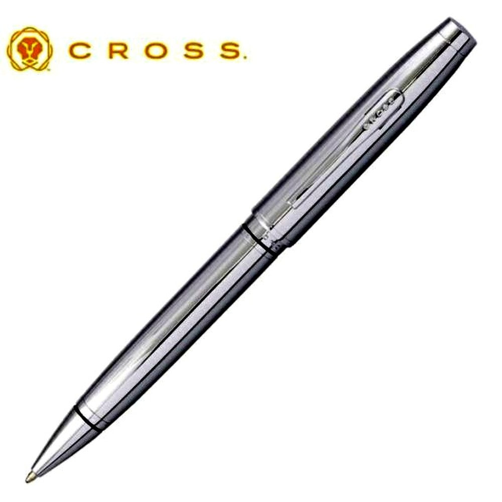 Cross Coventry NAT0662-7 chrome ballpoint pen with brass base and twist mechanism, 5.5 inches closed
