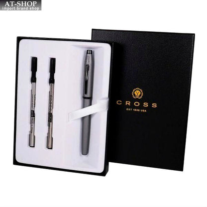 Cross Century II Selectip rollerball pen in gunmetal gray with a dedicated gift box and two refills