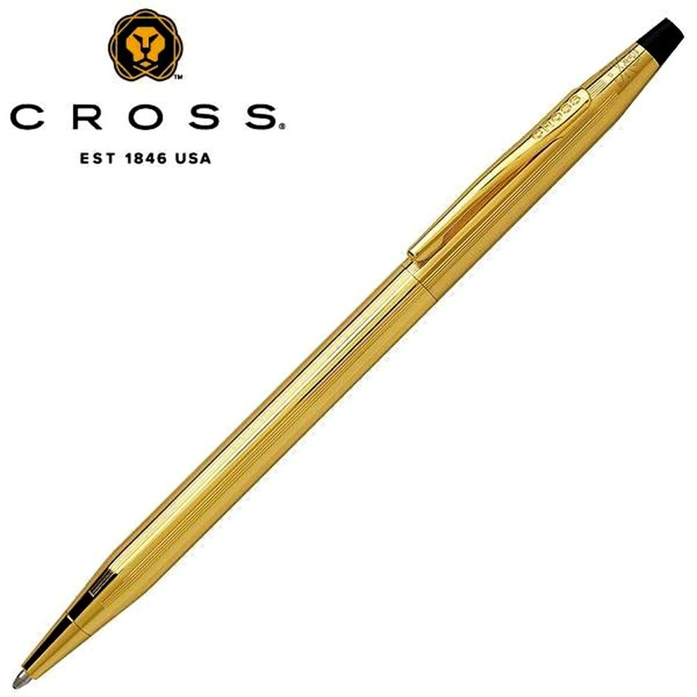 Kuro Cross Classic Century Gold PVD ballpoint pen NAT0083-157 shown with gold finish and slim design