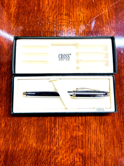 Antique CROSS Townsend Medalist ballpoint pen in beautiful condition shown on white background