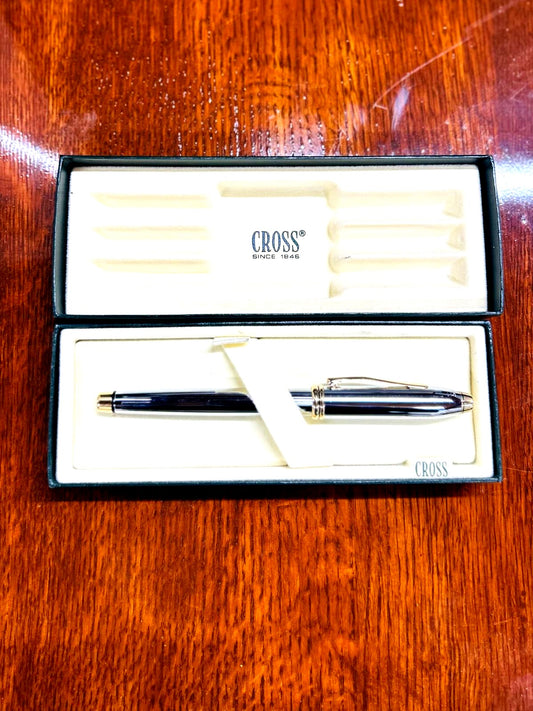 Antique CROSS Townsend Medalist ballpoint pen in beautiful condition shown on white background