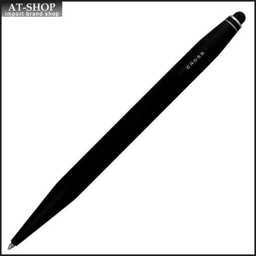 CROSS Ballpoint Pen Tech Two in Satin Black finish with a sleek 136mm length and 10mm shaft diameter