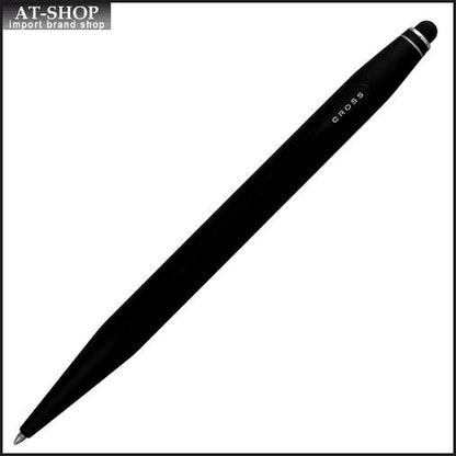 CROSS Ballpoint Pen Tech Two in Satin Black finish with a sleek 136mm length and 10mm shaft diameter