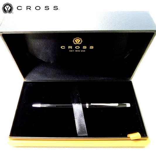 Cross Century Kuro ballpoint pen with glossy lacquered chrome finish and twist mechanism