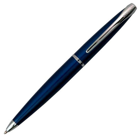 Cross Ballpoint Pen ATX model 882-37 translucent blue barrel with silver clip and black tip