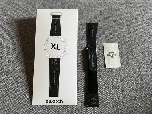 swatch オメガ純正ストラップブラックXL Men's — Japanese
