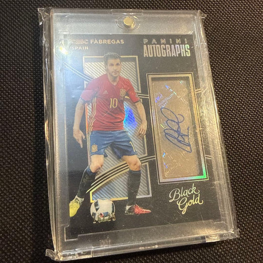 Cesc Fàbregas Panini Black Gold Autograph — Japanese