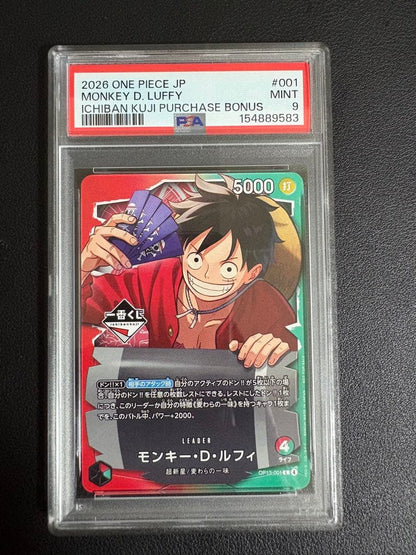 PSA 10 One Piece Monkey D. Luffy L — Japanese