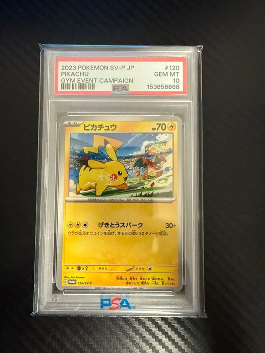 PSA 10 Pokemon Pikachu — 120/SV-P — Japanese