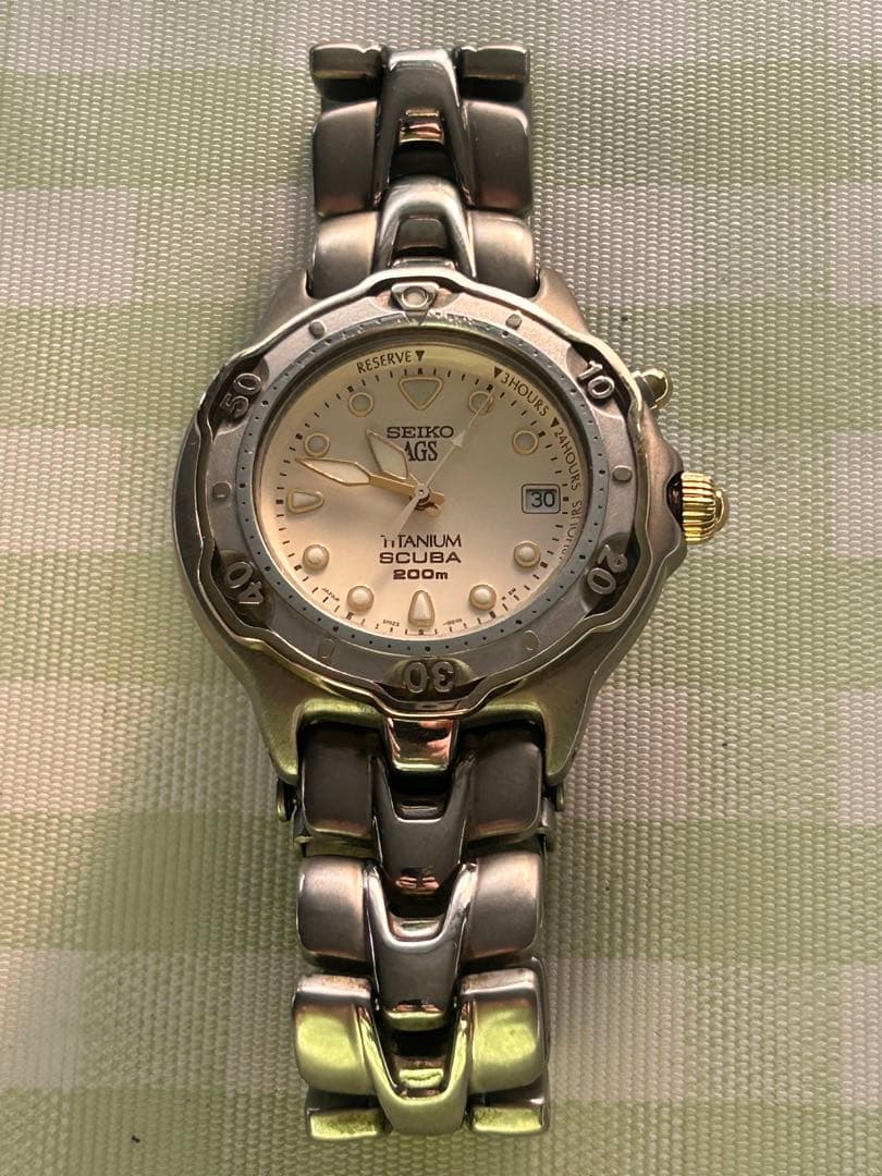 SEIKO AGS Titanium Automatic Men's Watch — Japanese