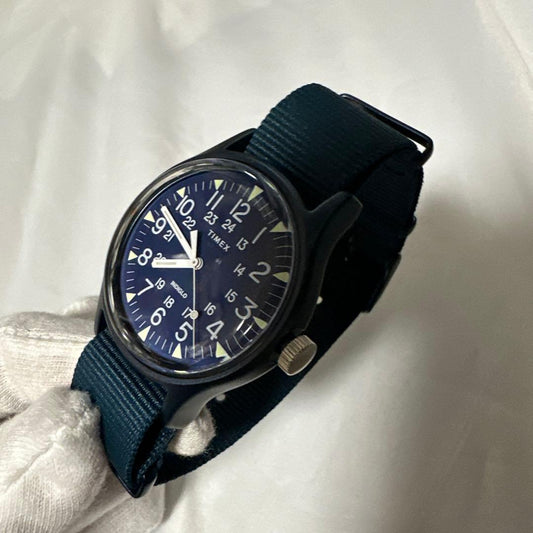 TIMEX MK1 Aluminum Navy Quartz Men's Watch — Japanese
